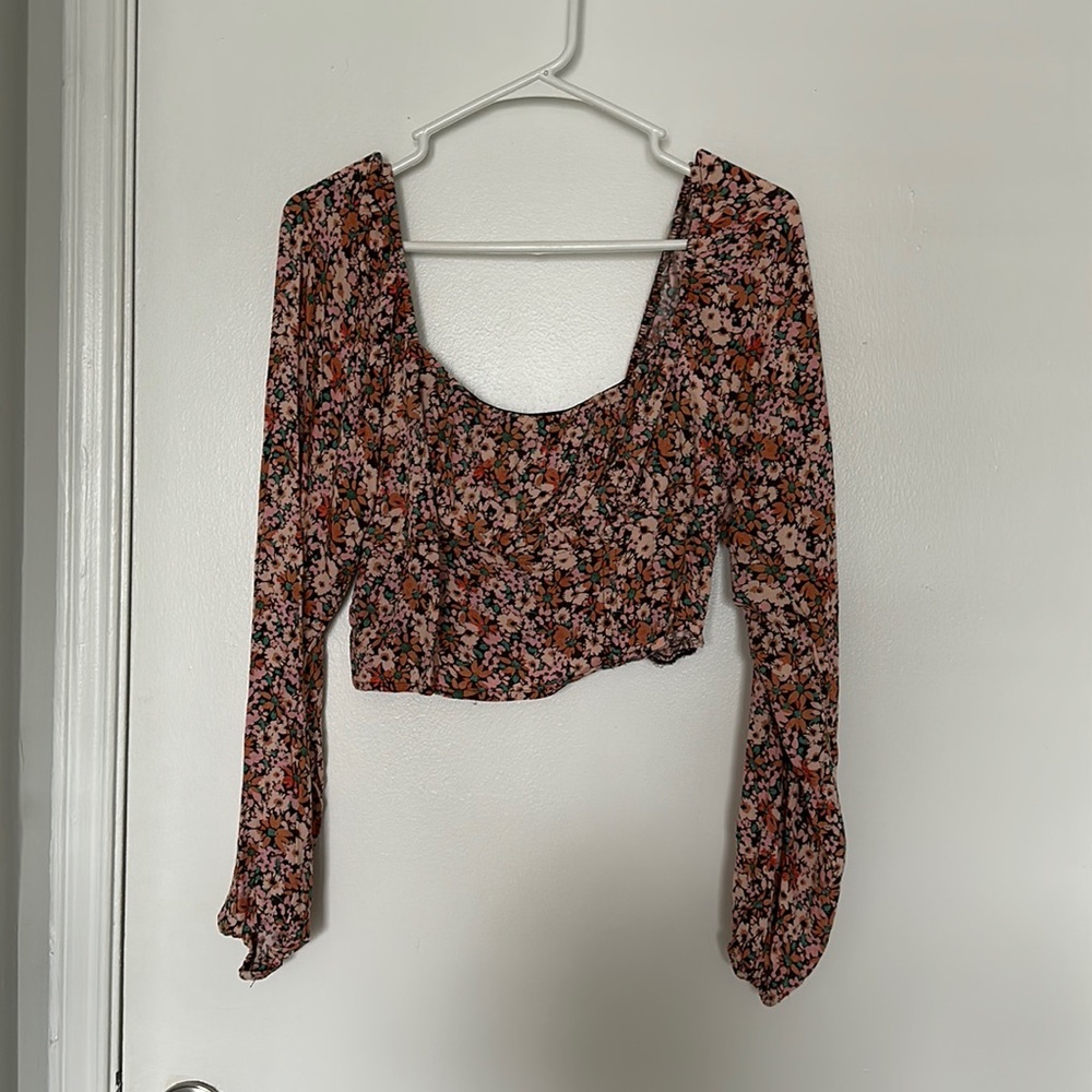 Floral wild fable milkmaid long sleeve